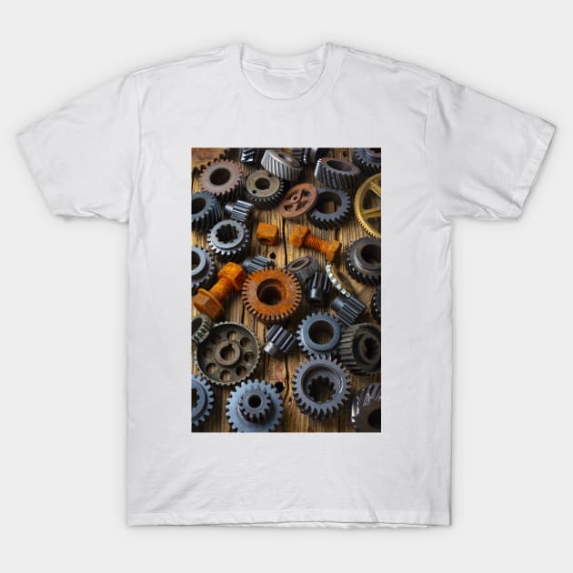 A Variety Of Old Gears T-Shirt by photogarry